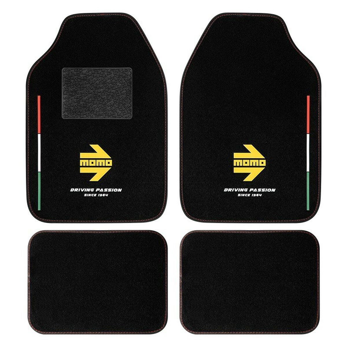 Car Floor Mat Set MOMO MOMLCM4ITBK Car Floor Mat Set MOMO MOMLCM4ITBK