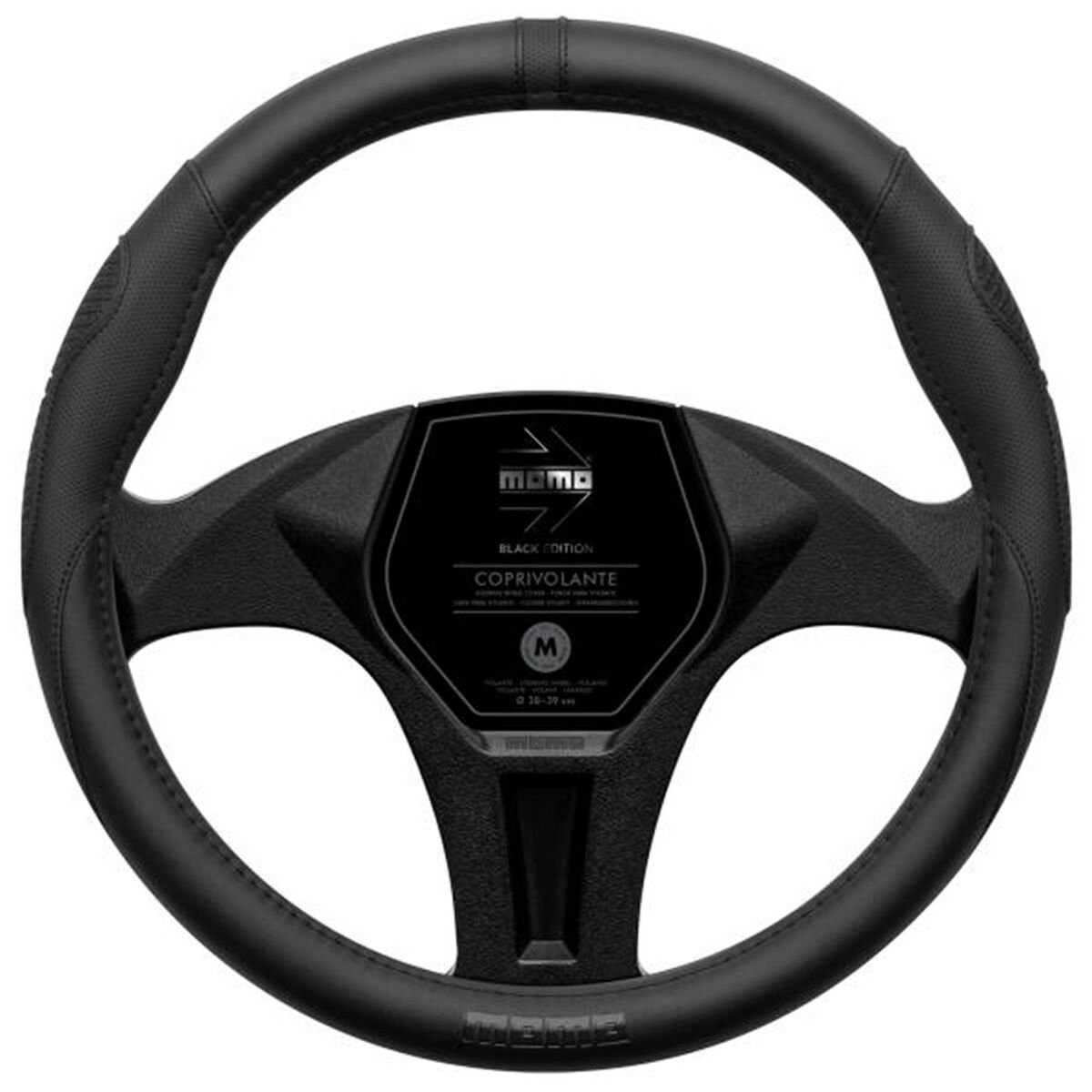 Steering Wheel Cover MOMO MOMLSWC0SUPBE Black Ø 38-39 cm Steering Wheel Cover MOMO MOMLSWC0SUPBE Black Ø 38-39 cm