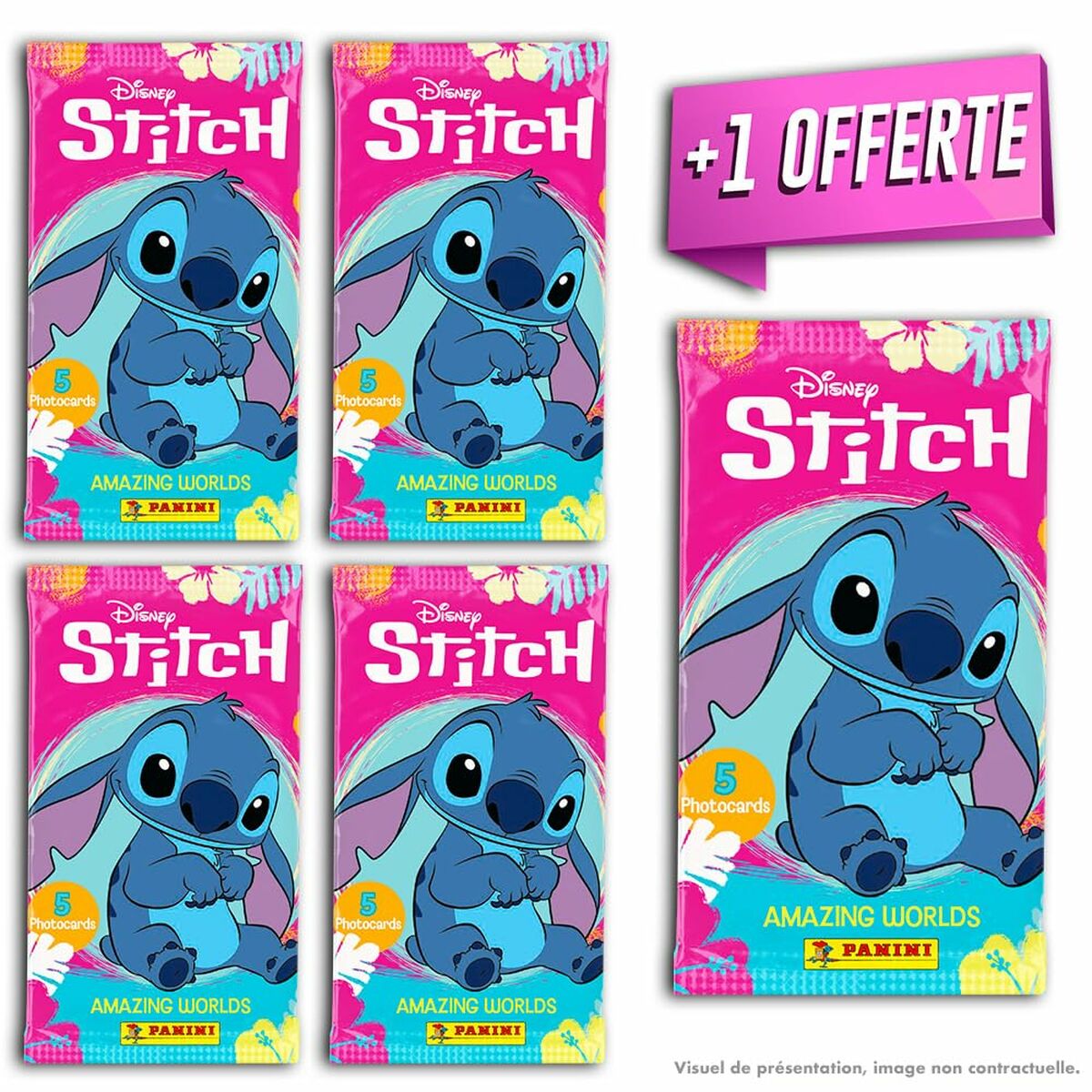 Pack of stickers Panini Stitch Fantasy Worlds 25 Pieces