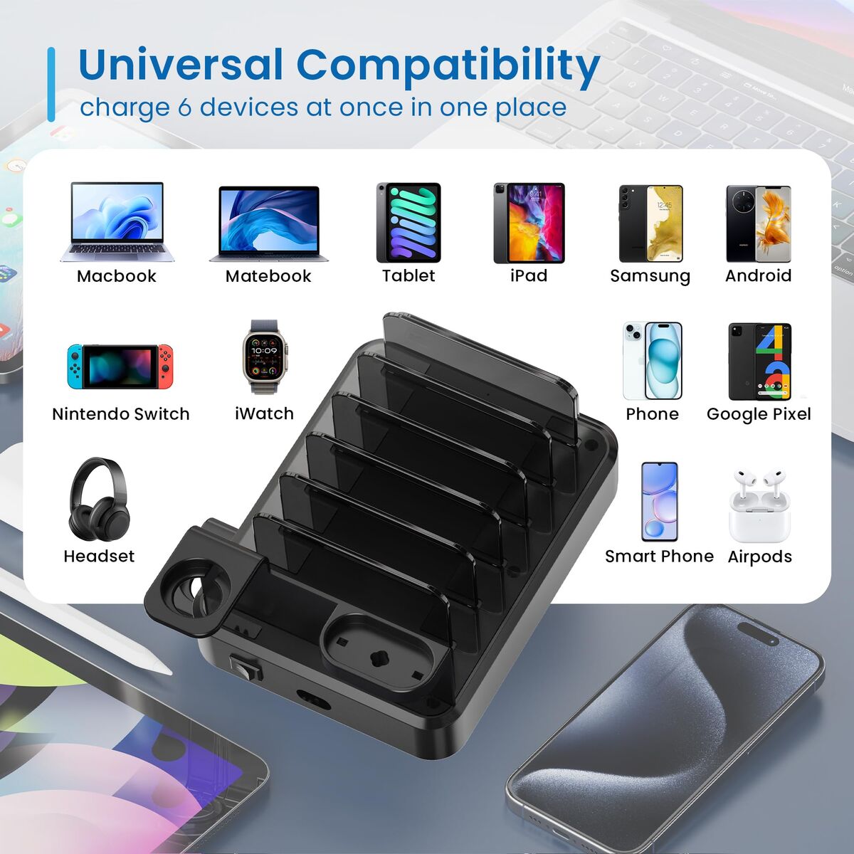 Charging Station Ewent EW1335 130 W