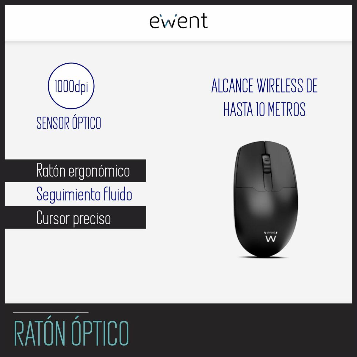 Keyboard Ewent EW3281 Black Spanish Qwerty QWERTY