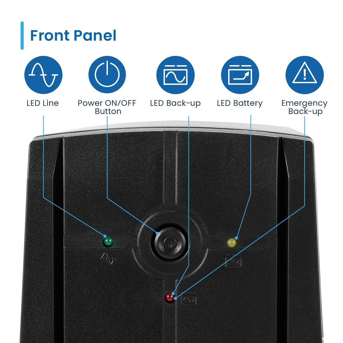 Uninterruptible Power Supply System Interactive UPS Ewent EW3995 390 W