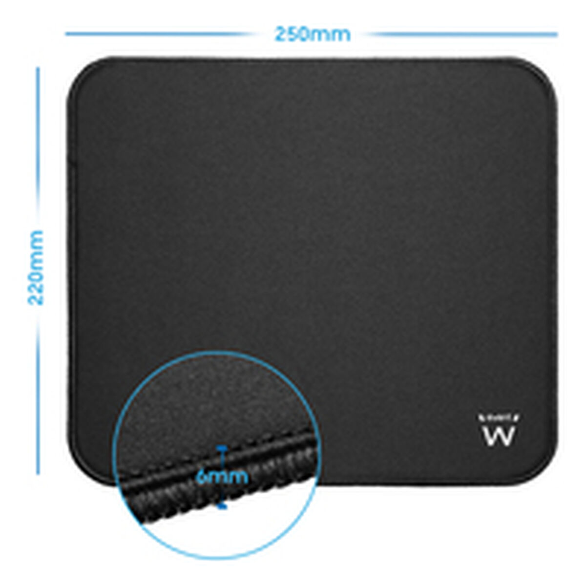 Mouse Mat Ewent EW3183 Black