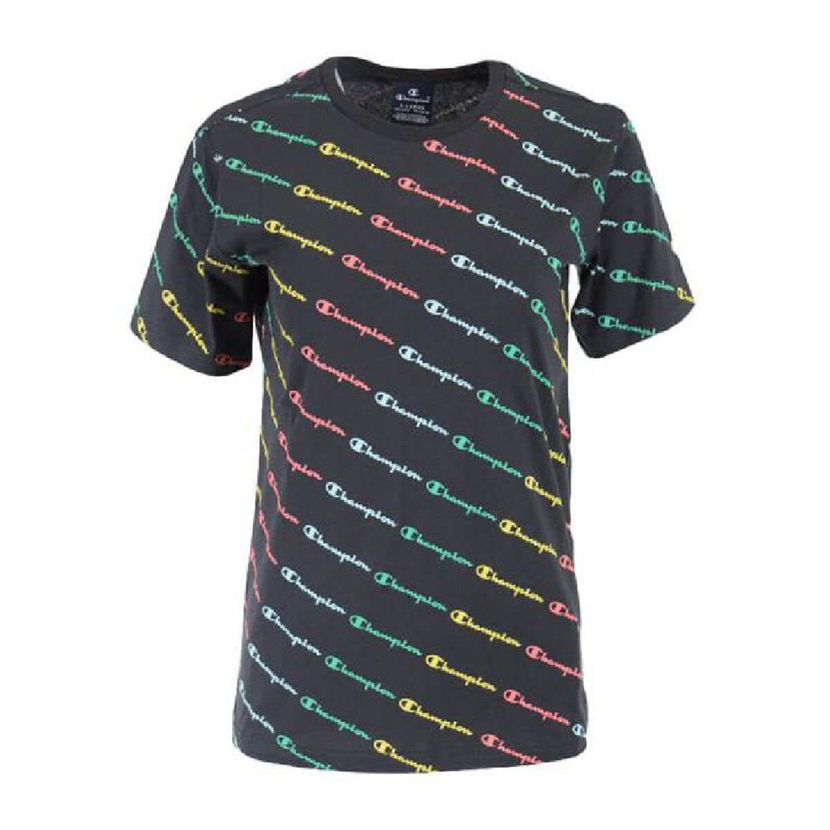 Child’s Short Sleeve T-Shirt Champion Multilogo Black