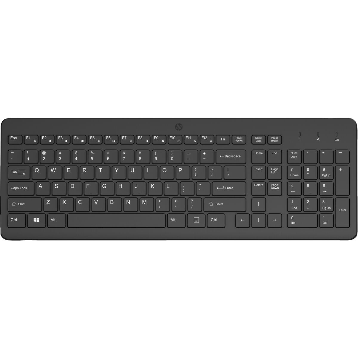 Wireless Keyboard HP 225 Black Spanish Qwerty QWERTY
