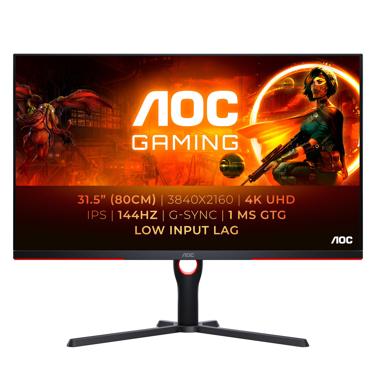 Gaming Monitor AOC  U32G3X/BK 4K Ultra HD 32″