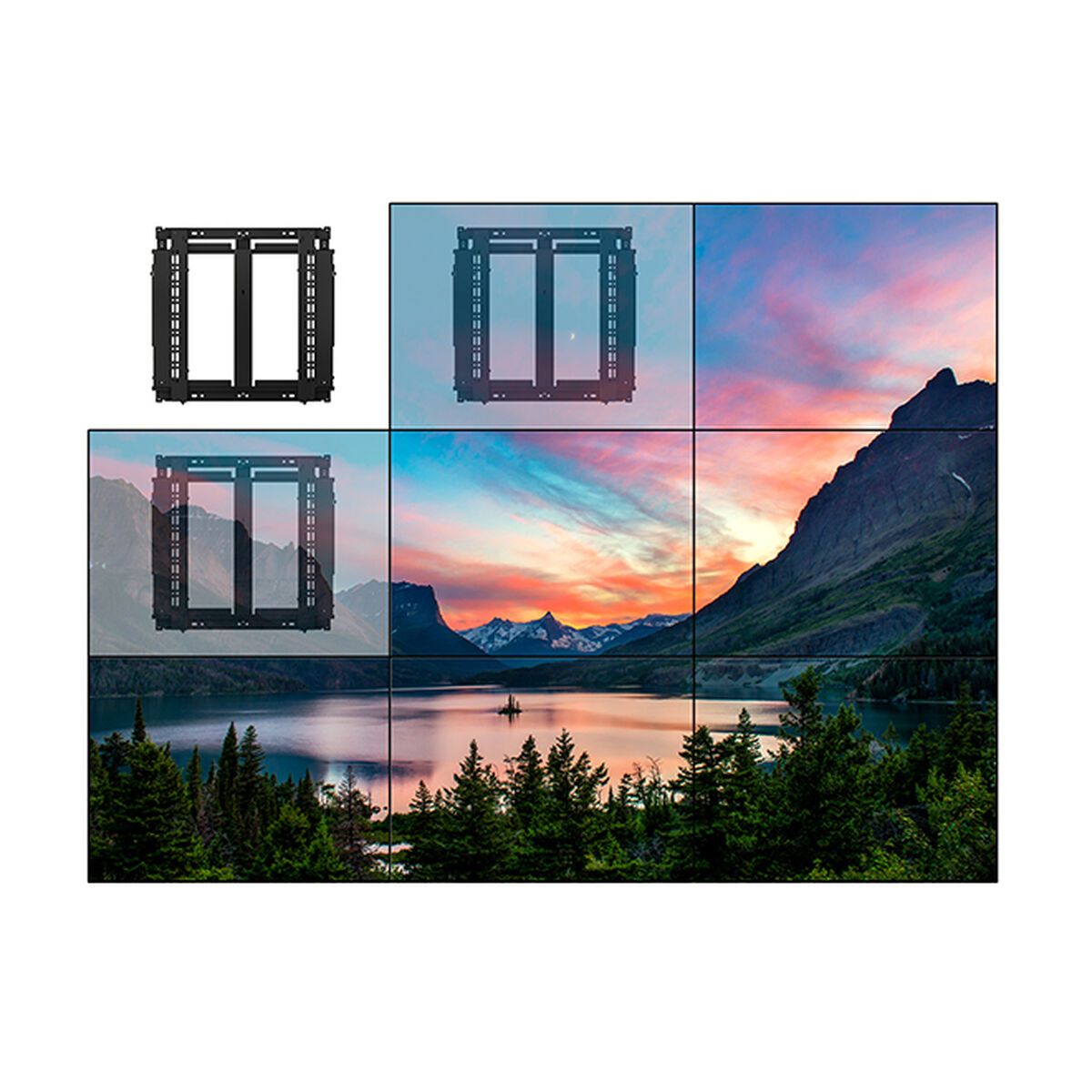 Screen Table Support B-Tech BT8312/B V2 70″ 42″