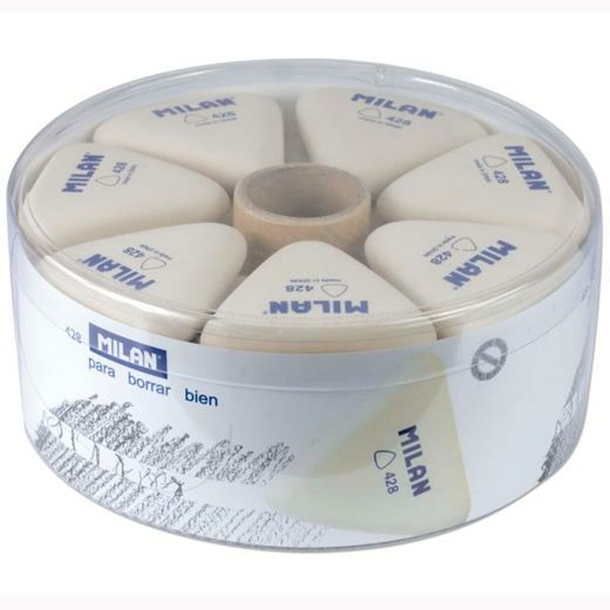 Eraser Milan Cuddle Collection 28 Units Set White 5,1 x 4,6 x 1,3 cm Eraser Milan Cuddle Collection 28 Units Set White 5,1 x 4,6 x 1,3 cm