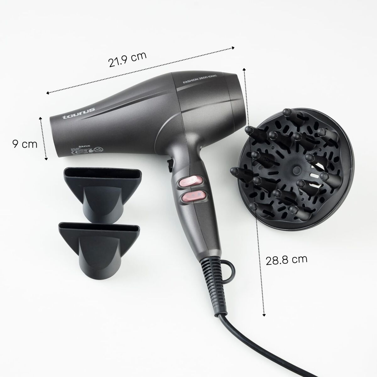 Hairdryer Taurus 900399 Black 2600 W Hairdryer Taurus 900399 Black 2600 W
