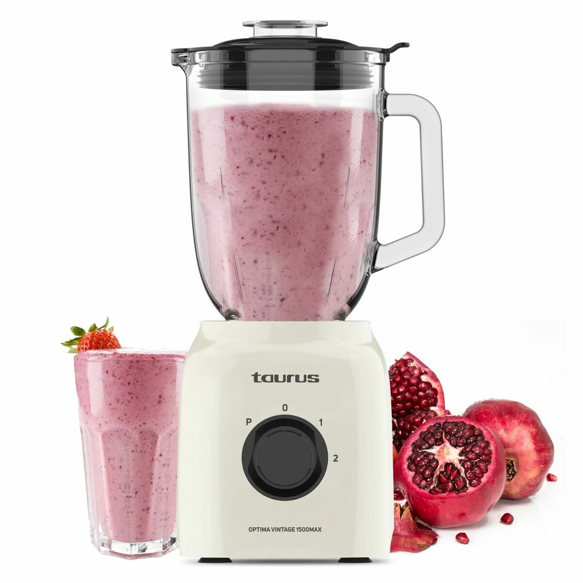 Cup Blender Taurus OPTIMA VINTAGE Cream 1,5 L