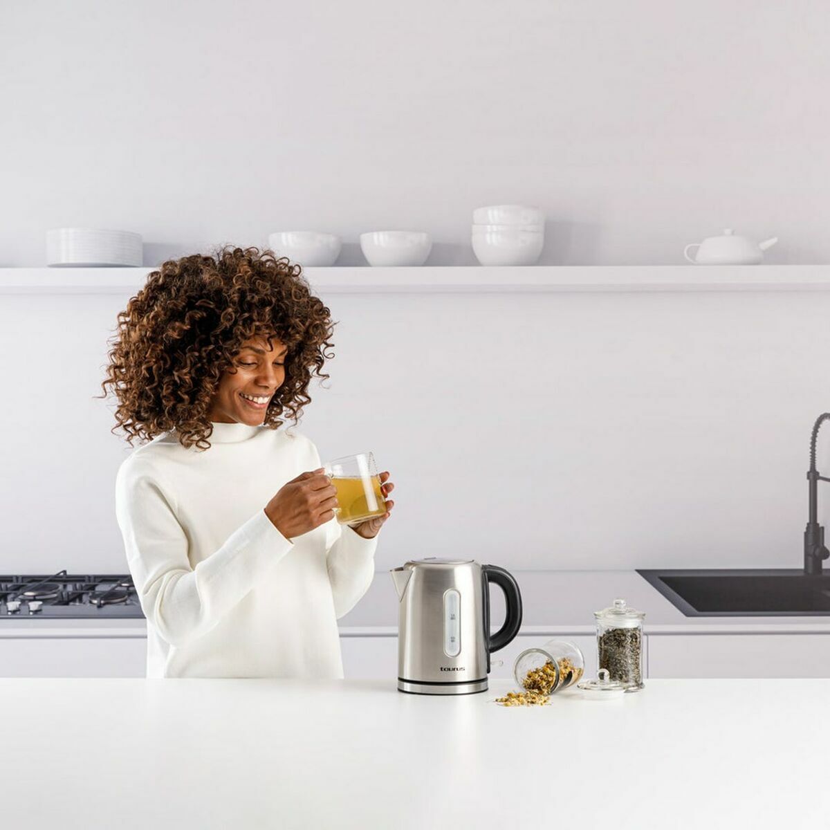 Kettle Taurus SELENE COMPACT Stainless steel 2200 W 1 L