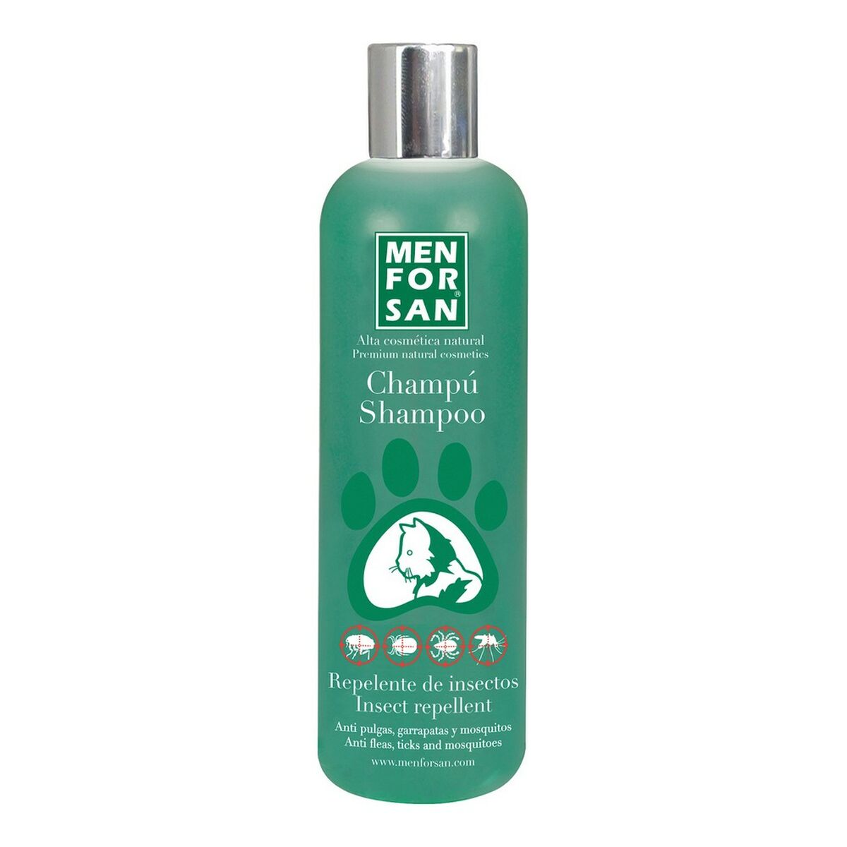 Flea shampoo Menforsan herbal 300 ml Cat Insect repellant