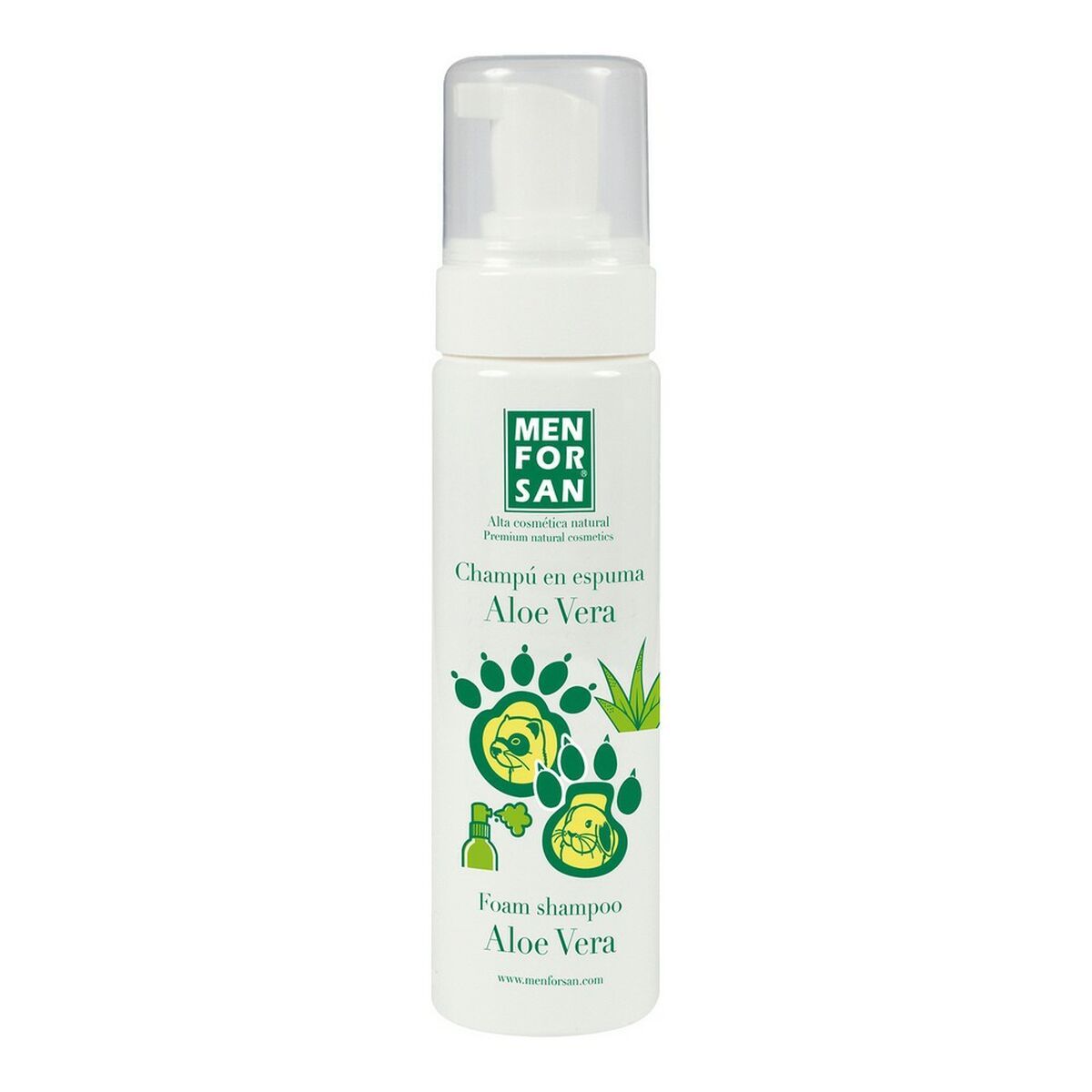 Shampoo Menforsan Foam Aloe Vera Rodents Ferret 200 ml Shampoo Menforsan Foam Aloe Vera Rodents Ferret 200 ml