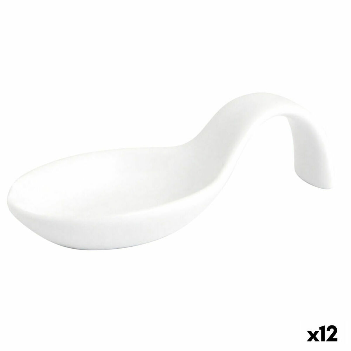 Tasting Set Quid Chef White Ceramic 10 x 5 cm (12 Units)