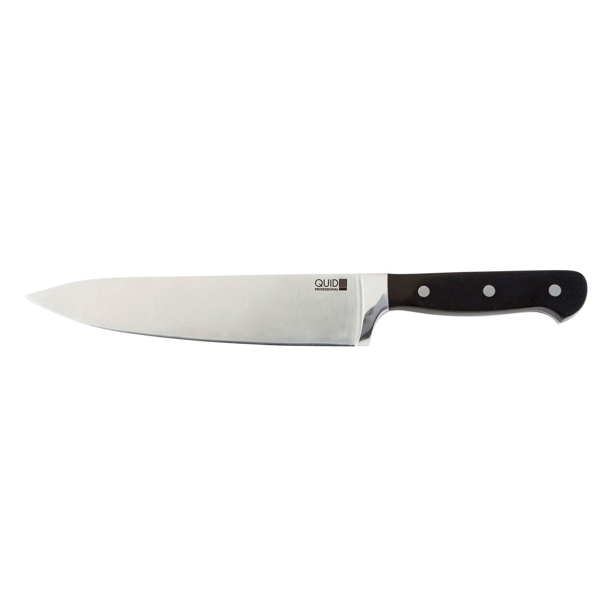 Chef’s knife Quid Professional Inox Chef Black Black Metal 20 cm (Pack 6x)