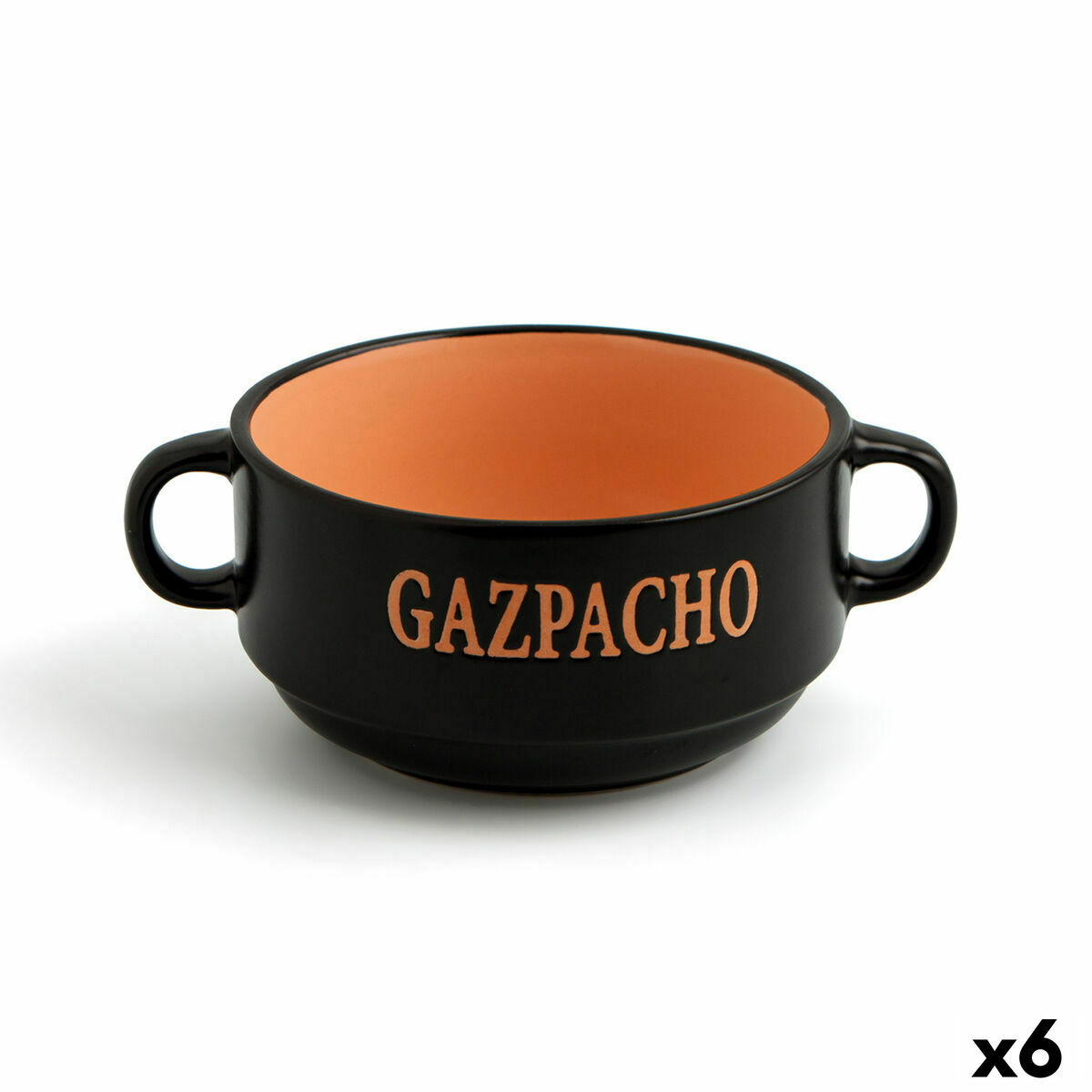 Snack Bowl Quid Rustik Ceramic 16 x 12 x 7 cm (6 Units)