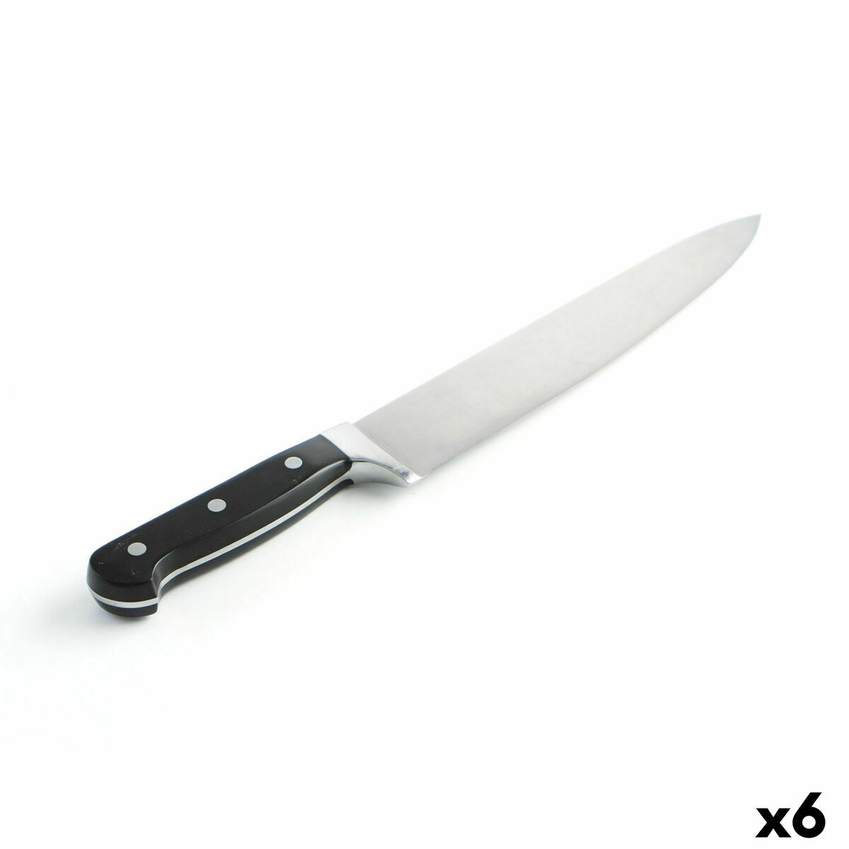 Chef’s knife Quid Professional Inox Chef Black Black Metal 25 cm (Pack 6x)