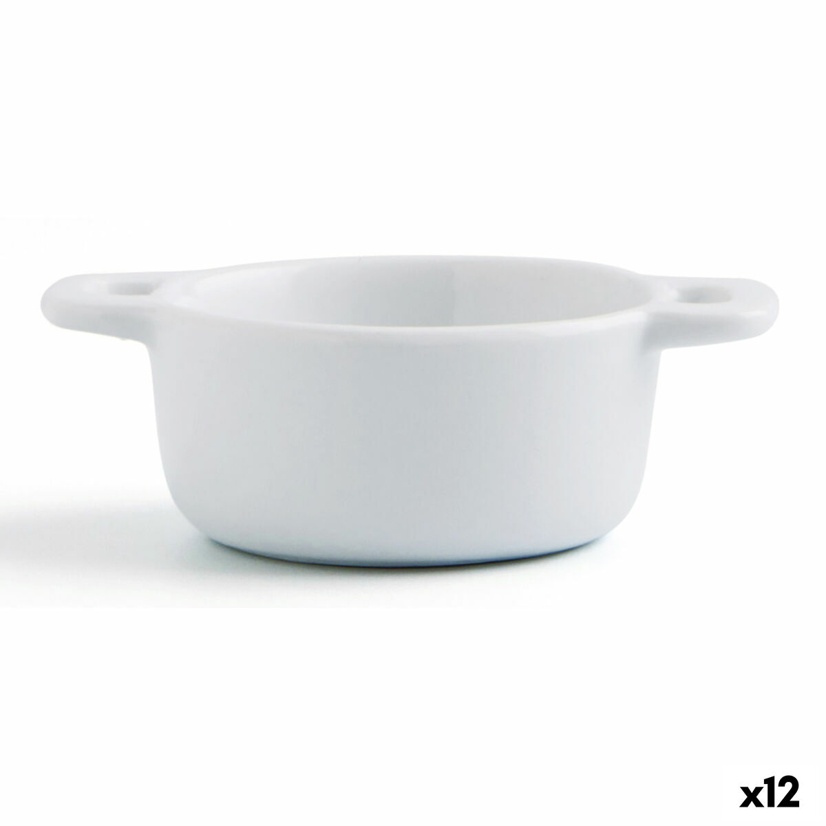 Appetizer Set Quid Gastro Fun White Ceramic 10 x 7 x 4 cm (12 Units)