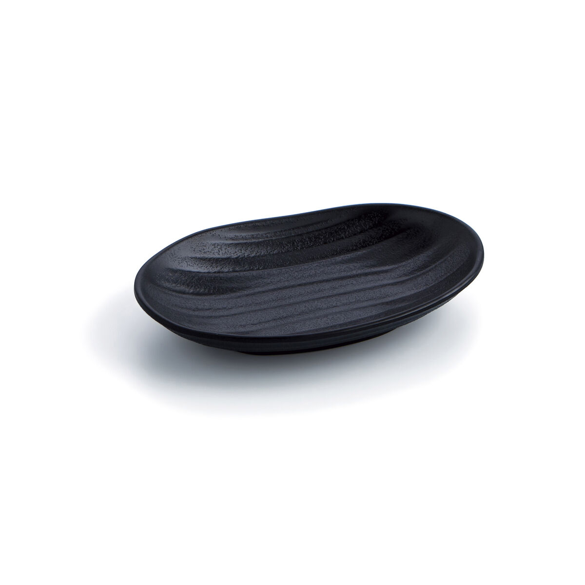 Snack tray Quid A’bordo Black Plastic  18 cm (12 Units) (Pack 12x)