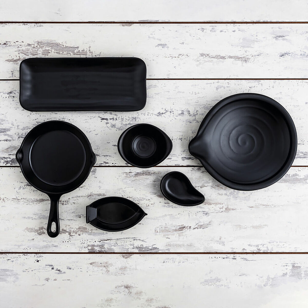 Snack tray Quid A’bordo Black Plastic  29 cm (12 Units) (Pack 12x)