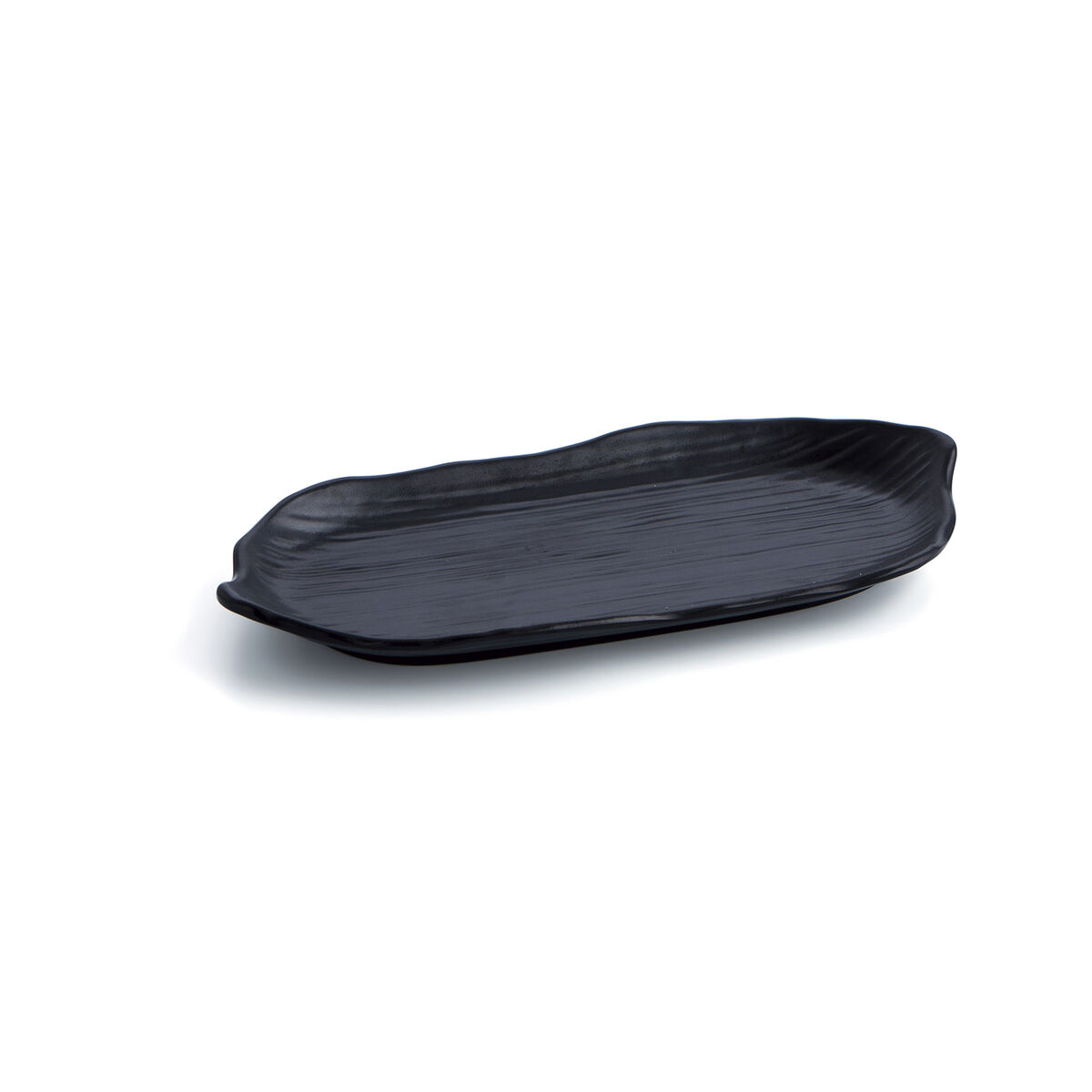 Snack tray Quid A’bordo Black Plastic  29 cm (12 Units) (Pack 12x)