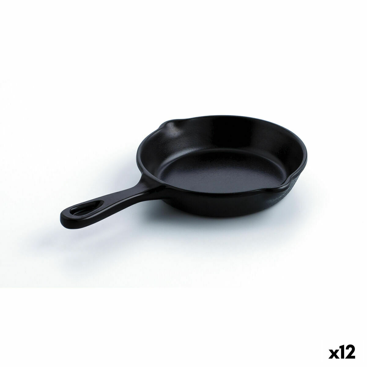 Pan for Serving Aperitifs Quid A’bordo Black Plastic (12 Units) (Pack 12 x)