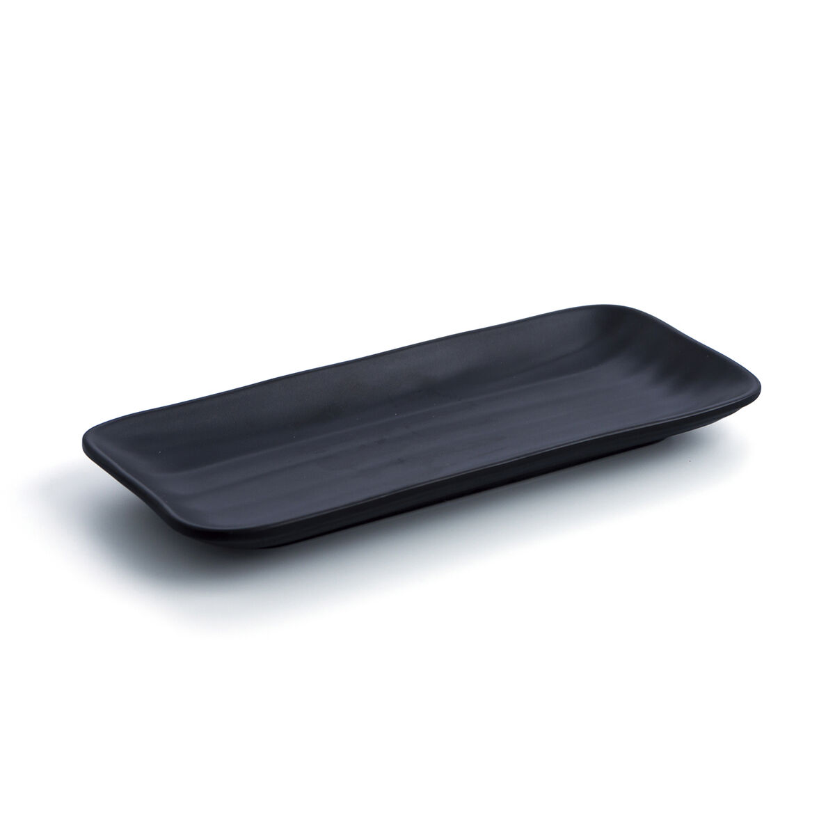Snack tray Quid A’bordo Black Plastic  28 cm (12 Units) (Pack 12x)