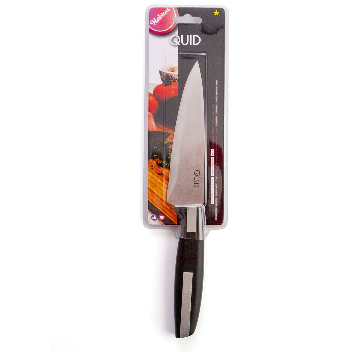 Chef’s knife Quid Habitat Black Metal 15 cm (Pack 12x)