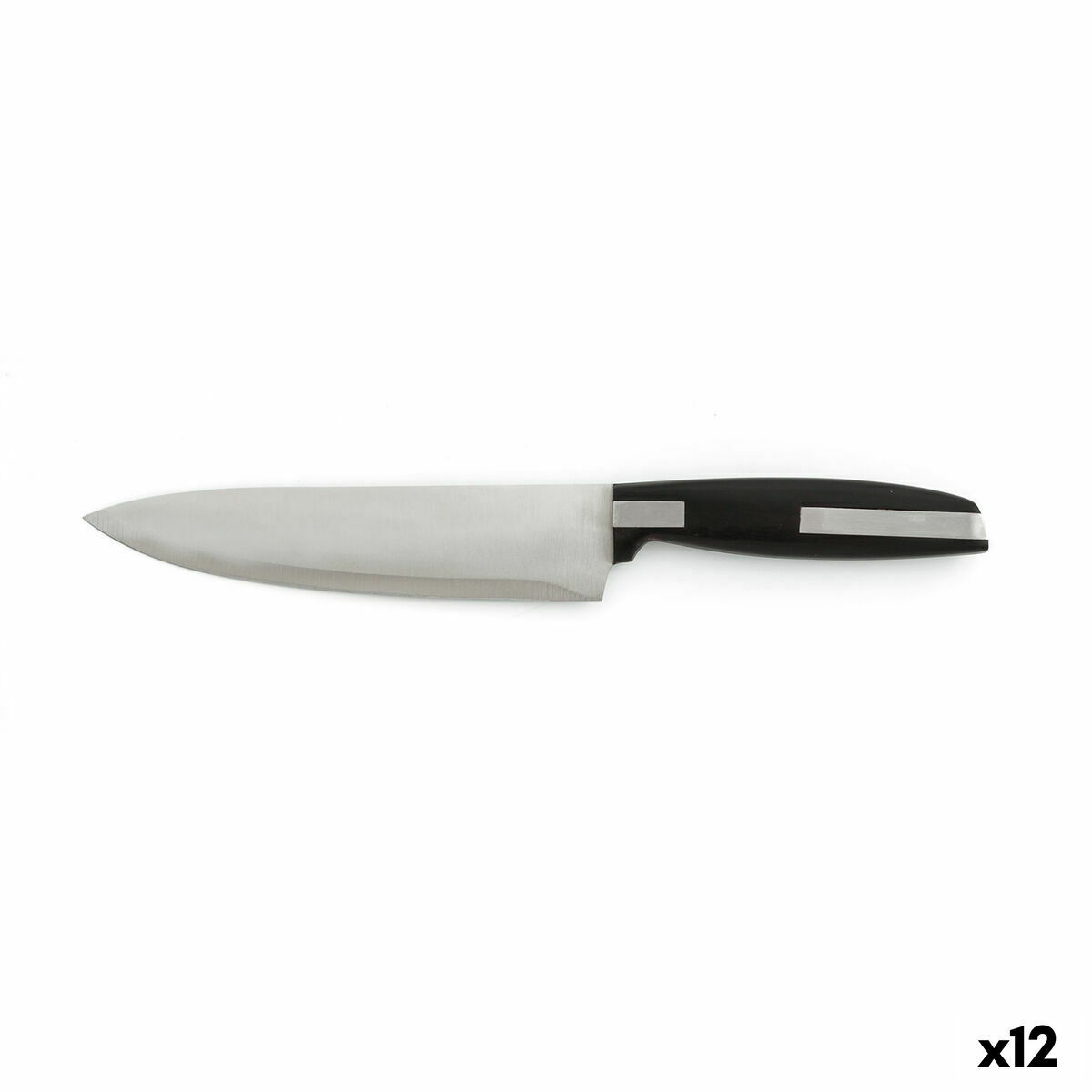 Chef’s knife Quid Habitat Black Metal 20 cm (Pack 12x)