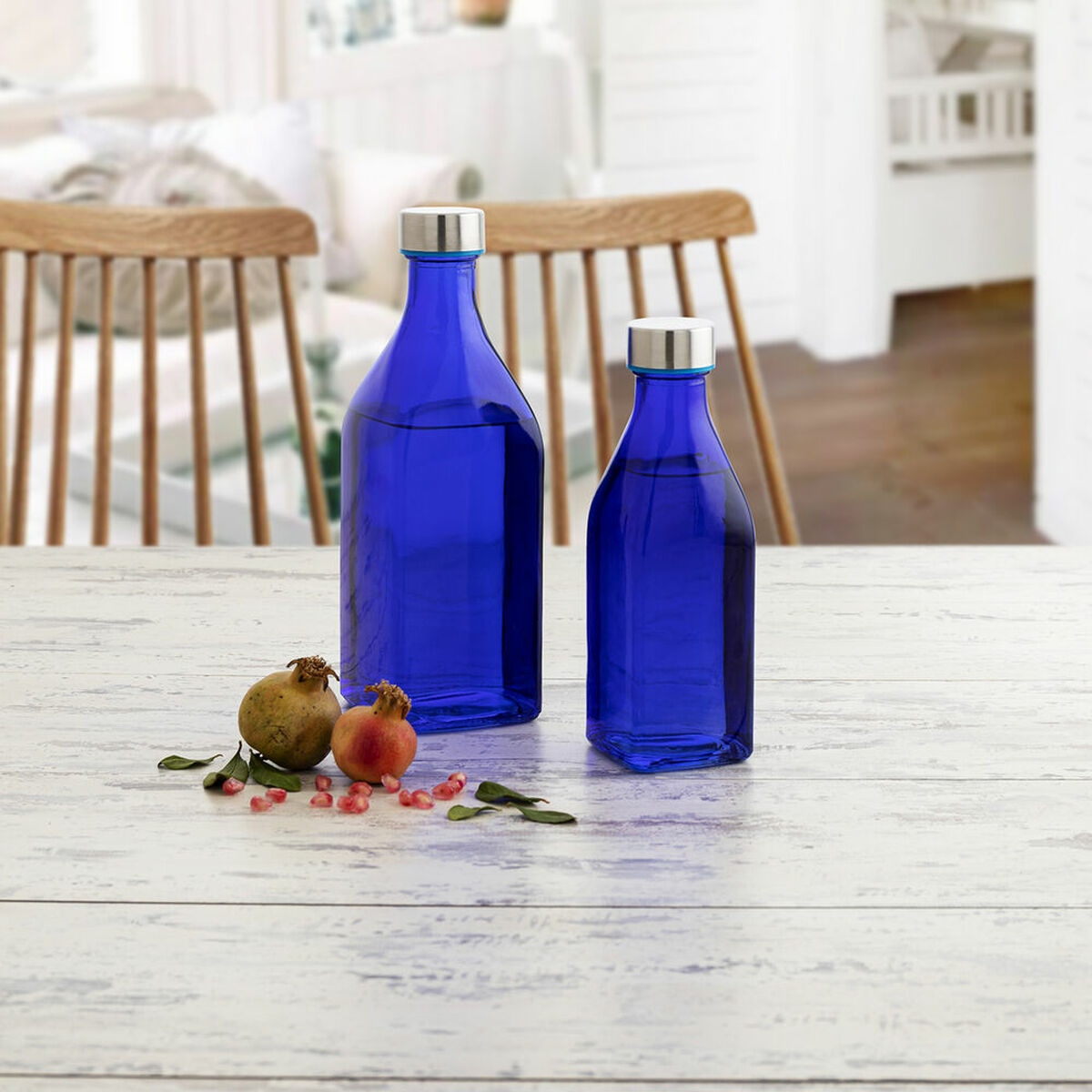Bottle Quid Habitat Blue Glass 1 L (6 Units)