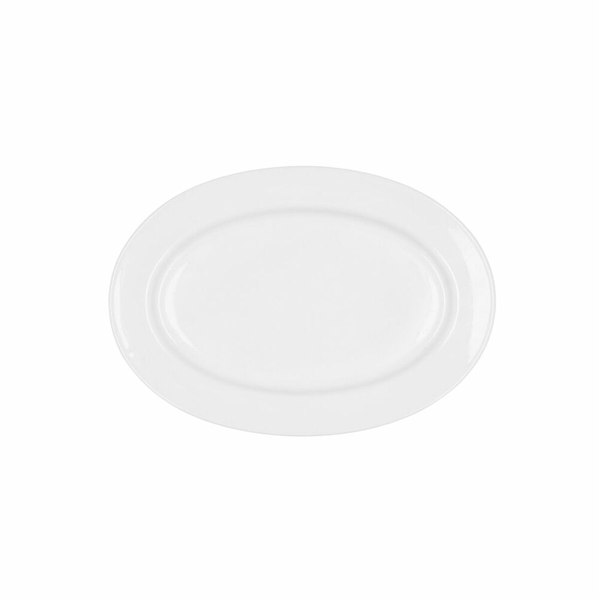 Serving Platter Bidasoa Glacial Ceramic White (26 x 18 cm) (Pak 6x)