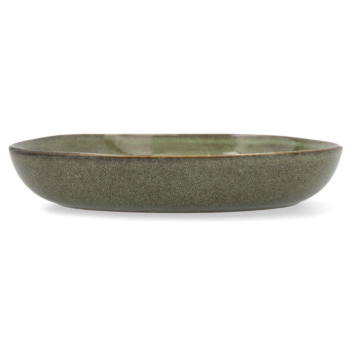 Deep Plate Bidasoa Ikonic Ceramic Green (20,5 x 19,5 cm) (Pack 6x)