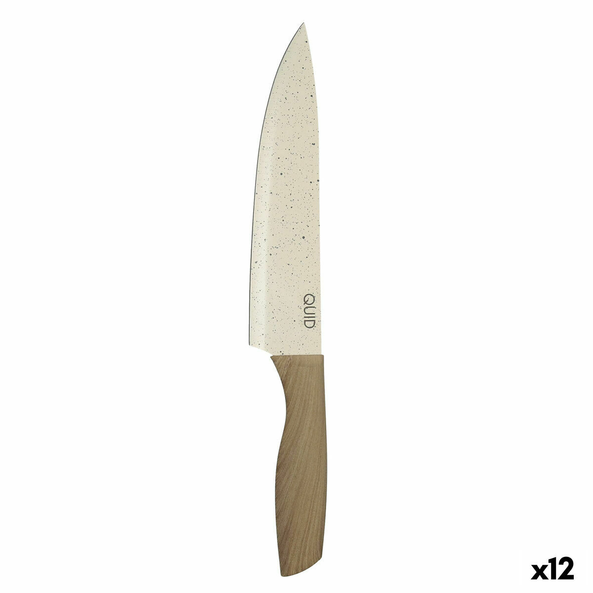 Chef’s knife Quid Cocco Brown Metal 20 cm (Pack 12x)