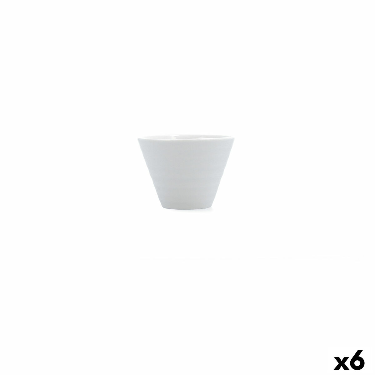 Appetizer Set Ariane Artisan White Ceramic 11 cm (6 Units)