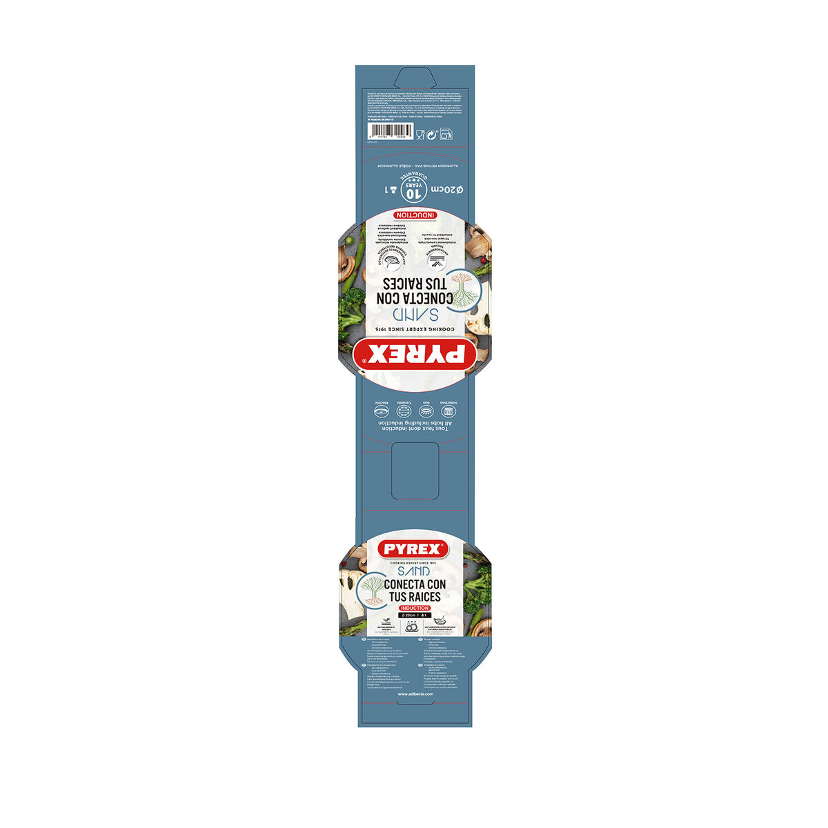 Pan Pyrex Sand Toughened aluminium Blue 20 cm