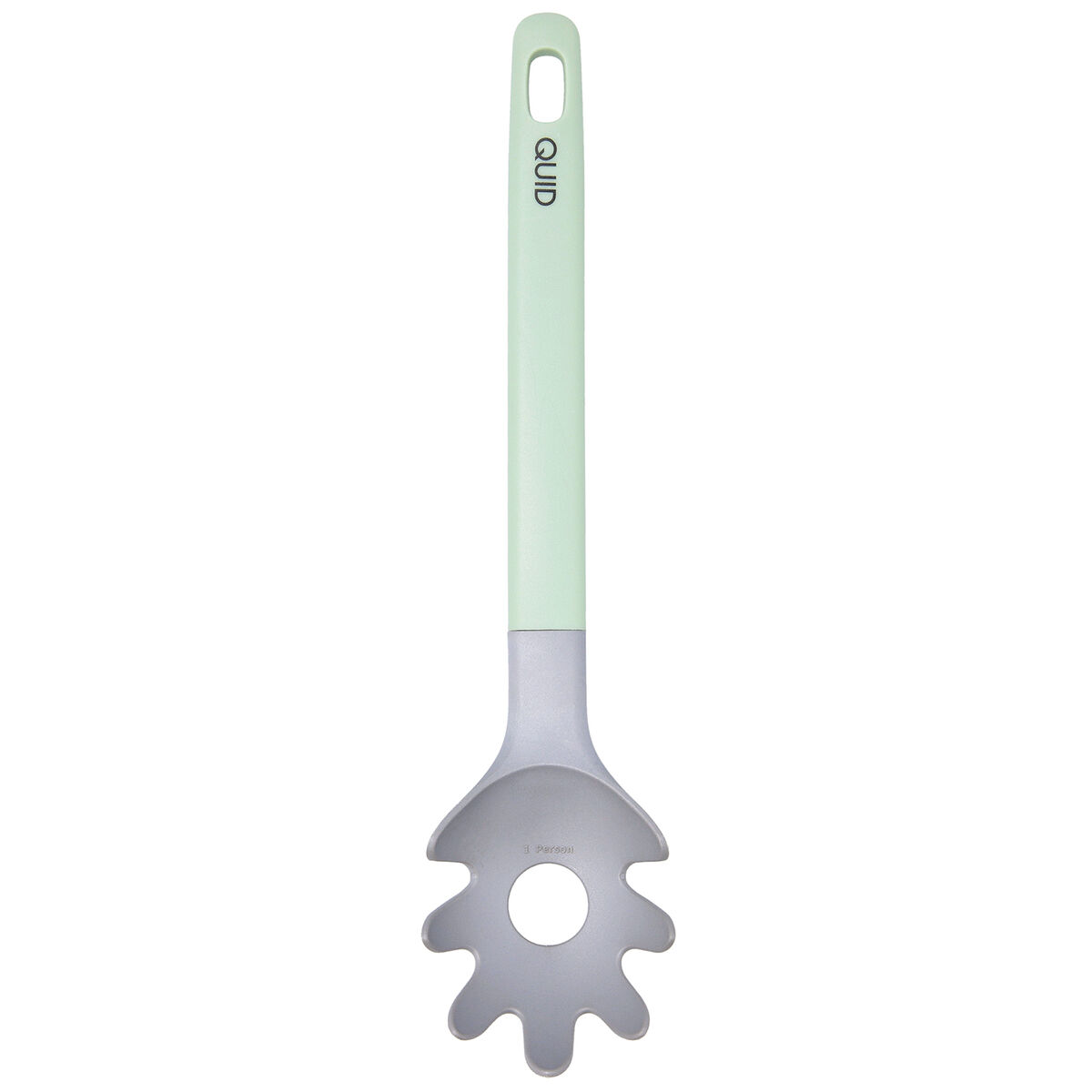 Pasta Spoon Quid Ozon Green Plastic 32 cm (12 Units)