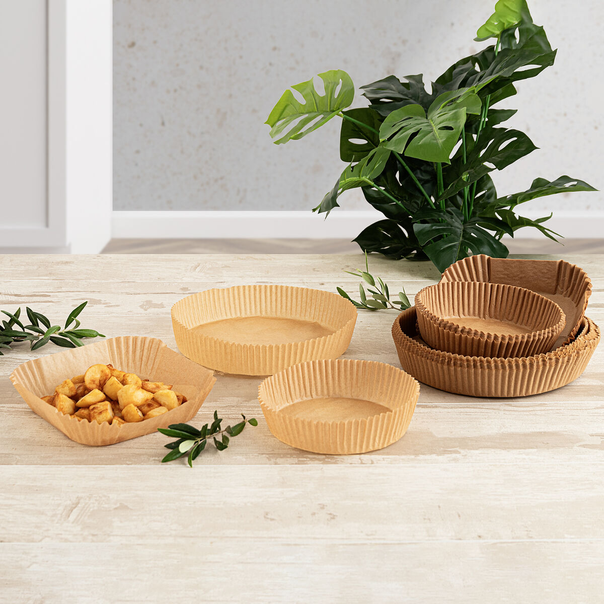 Set of Food Trays Quid Naturalia Brown 4,5 x 23 cm 50 Units