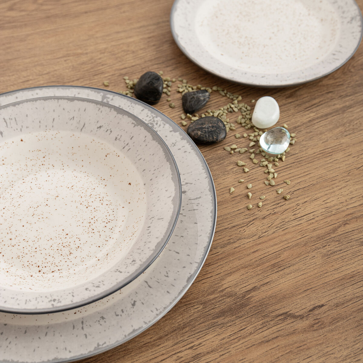 Tableware Quid Faro White Ceramic 18 Pieces