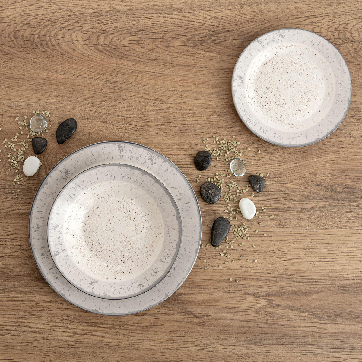 Tableware Quid Faro White Ceramic 18 Pieces