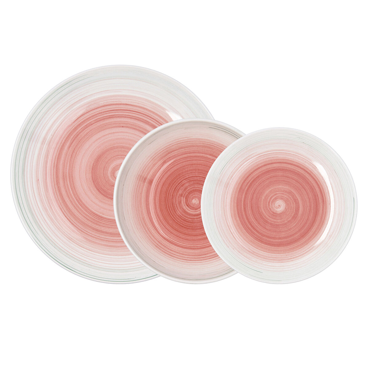 Tableware Quid Velvet Pink Ceramic 18 Pieces