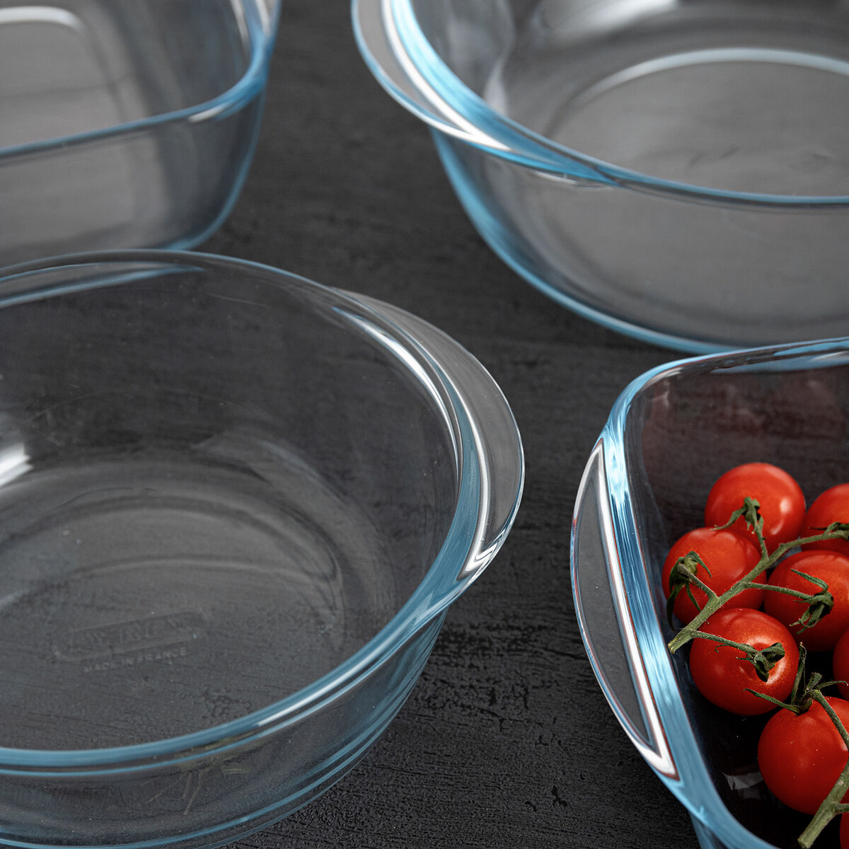 Serving Platter Pyrex Airfryer Transparent Glass Ø 20 cm 1,1 L (8 Units)