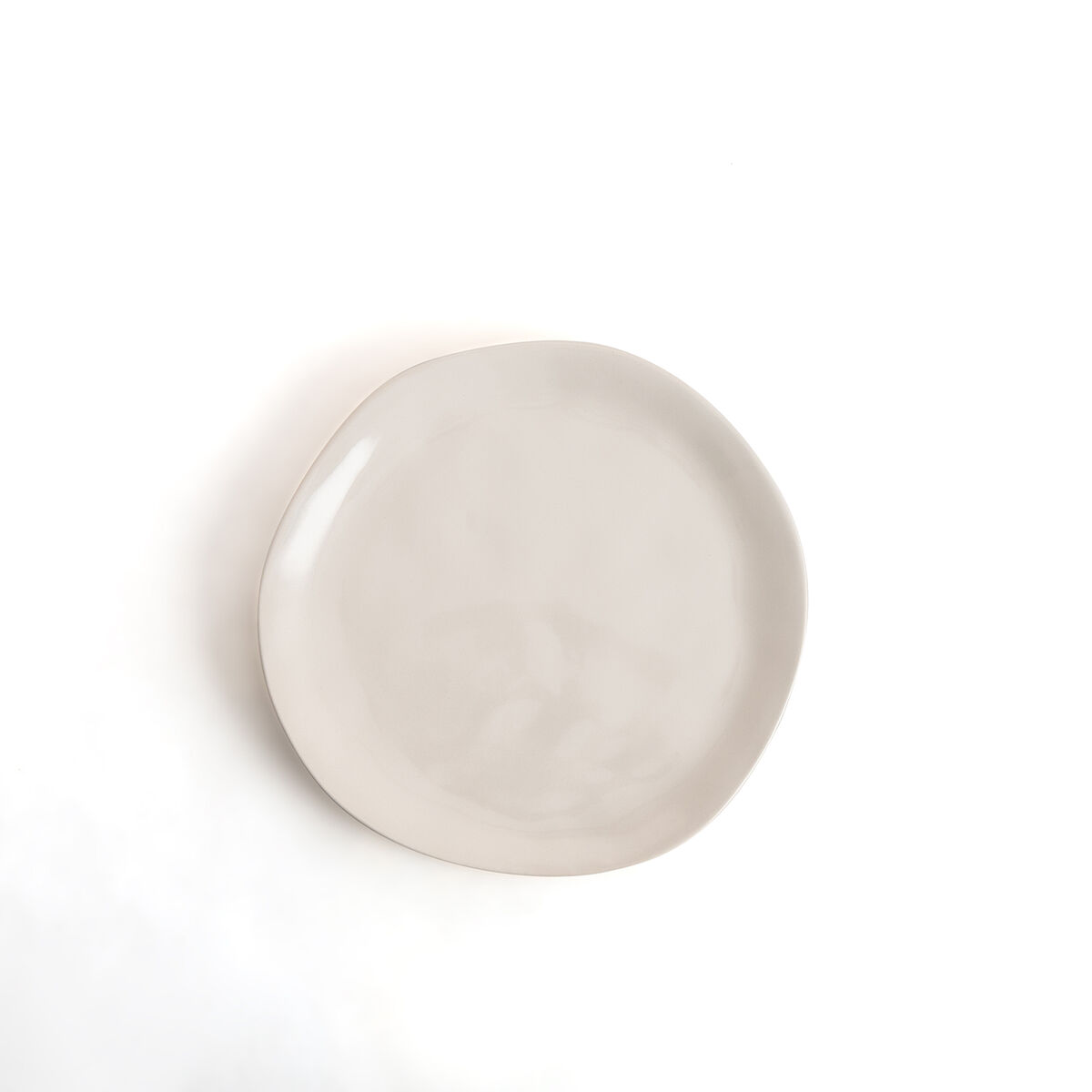 Dessert dish Bidasoa Cosmos White Ceramic  20 cm (12 Units)