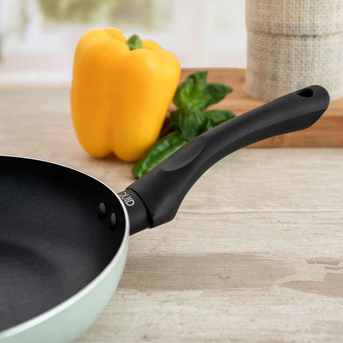 Set of pans Quid Tropic Green Metal 3 Pieces