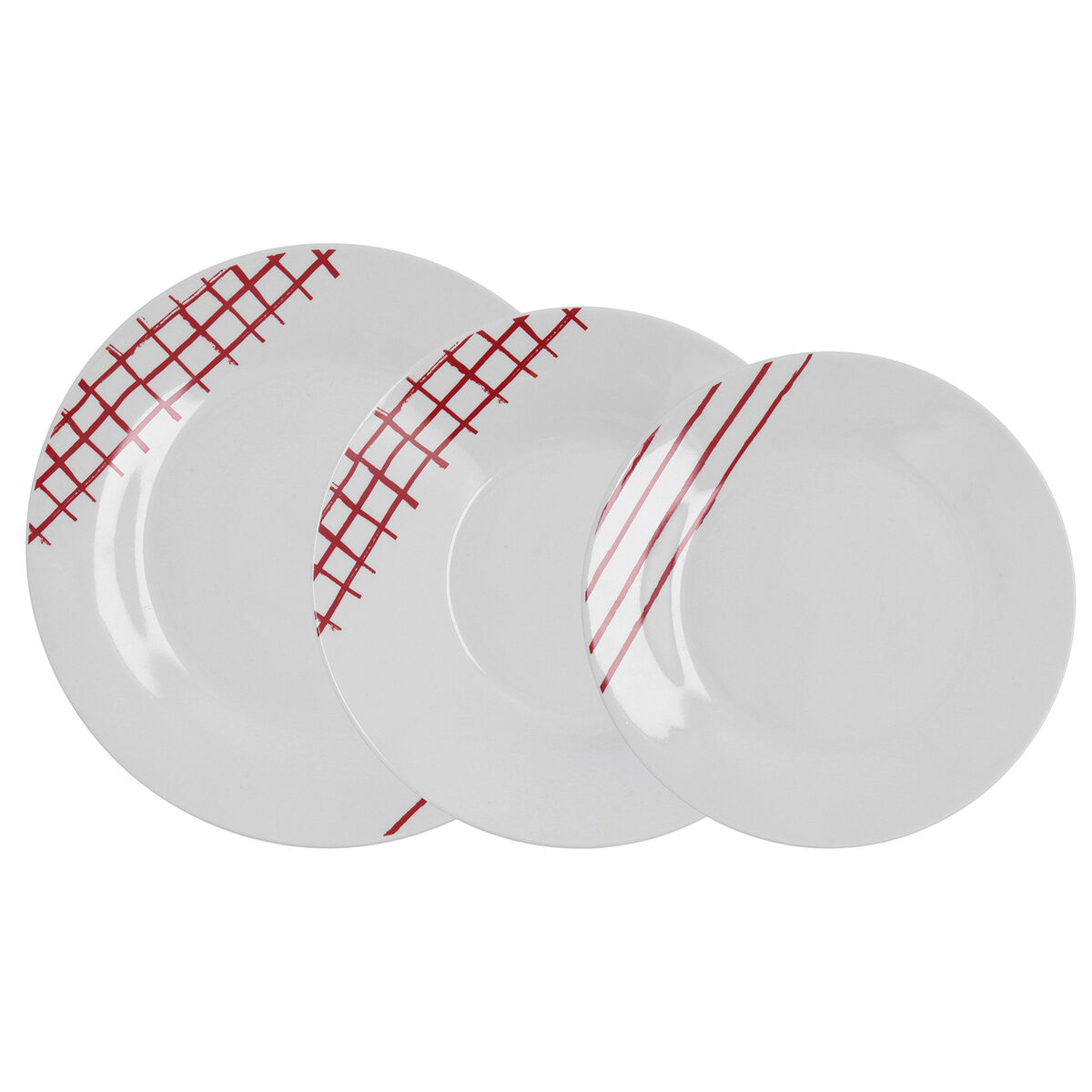 Tableware Quid Kansas Red Ceramic 18 Pieces