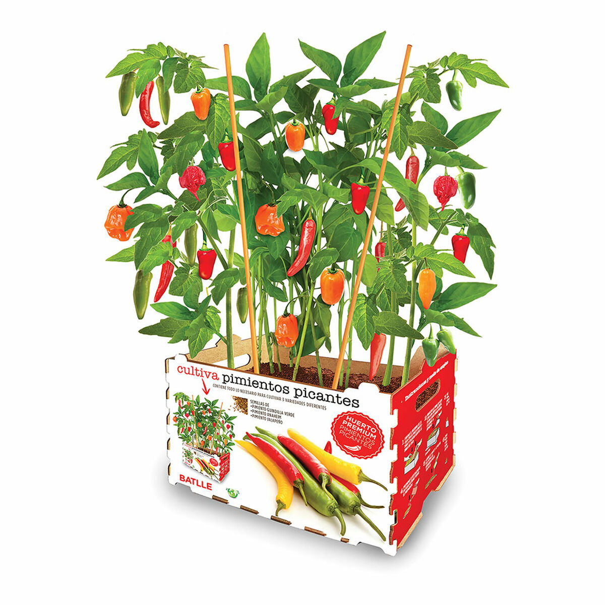 Cultivation Set Batlle Peppers Spicy 30 x 19,5 x 16,2 cm Cultivation Set Batlle Peppers Spicy 30 x 19,5 x 16,2 cm