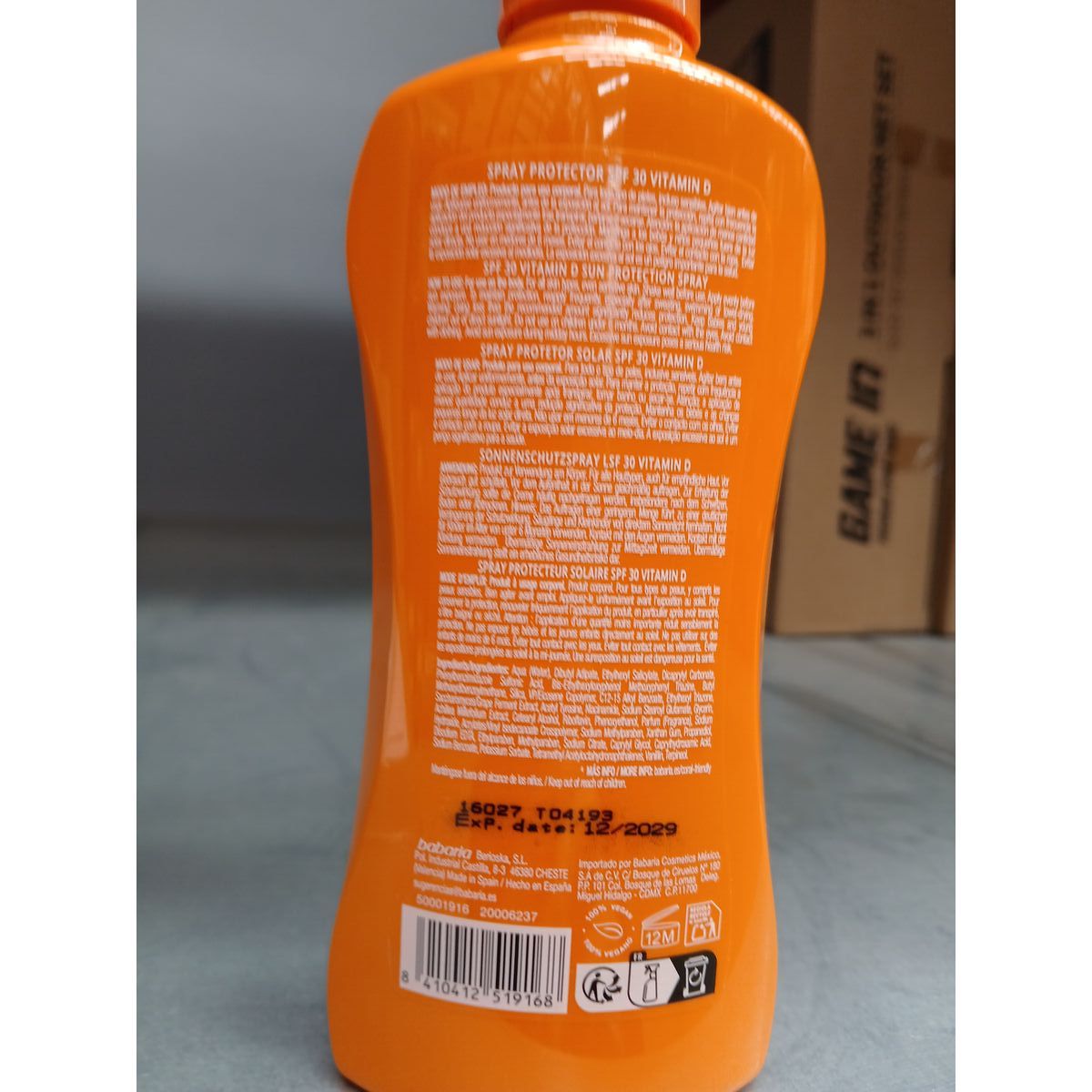 Spray Sun Protector Babaria Spf 30 200 ml Vitamin D