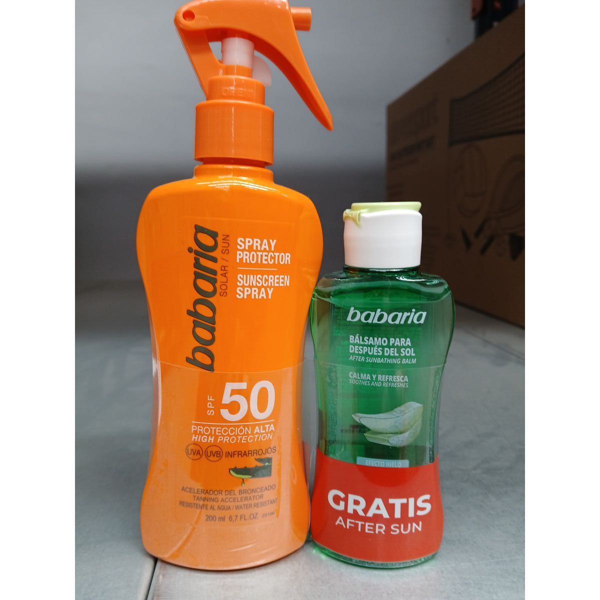 Spray Sun Protector Babaria Spf 50 100 ml Aloe Vera