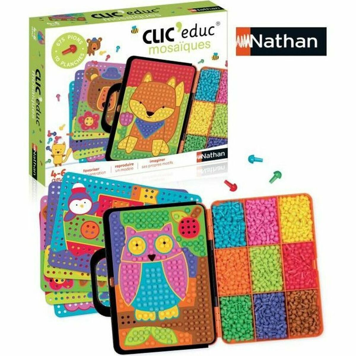 Board game Nathan Clic’Educ – Mosaiques (FR)