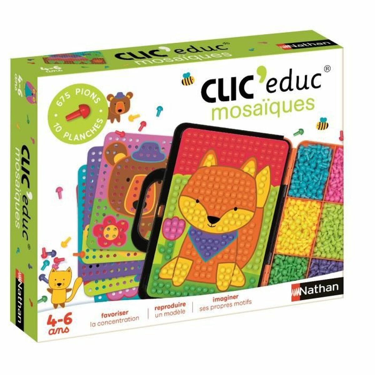 Board game Nathan Clic’Educ – Mosaiques (FR)