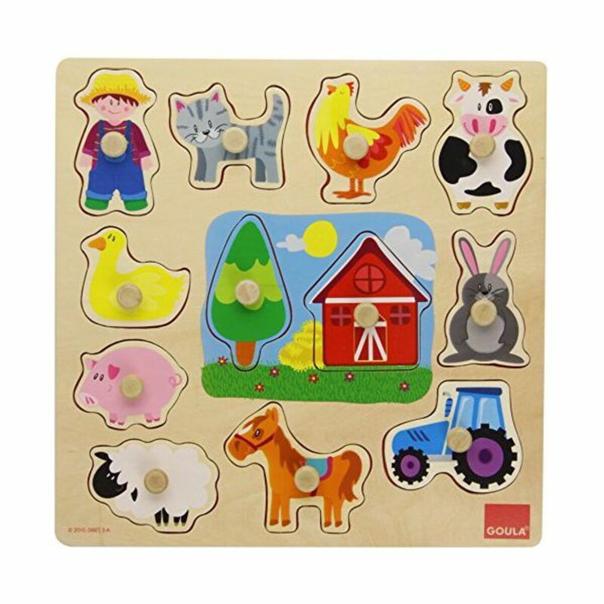 Child’s Wooden Puzzle Goula 53025 (12 pcs)